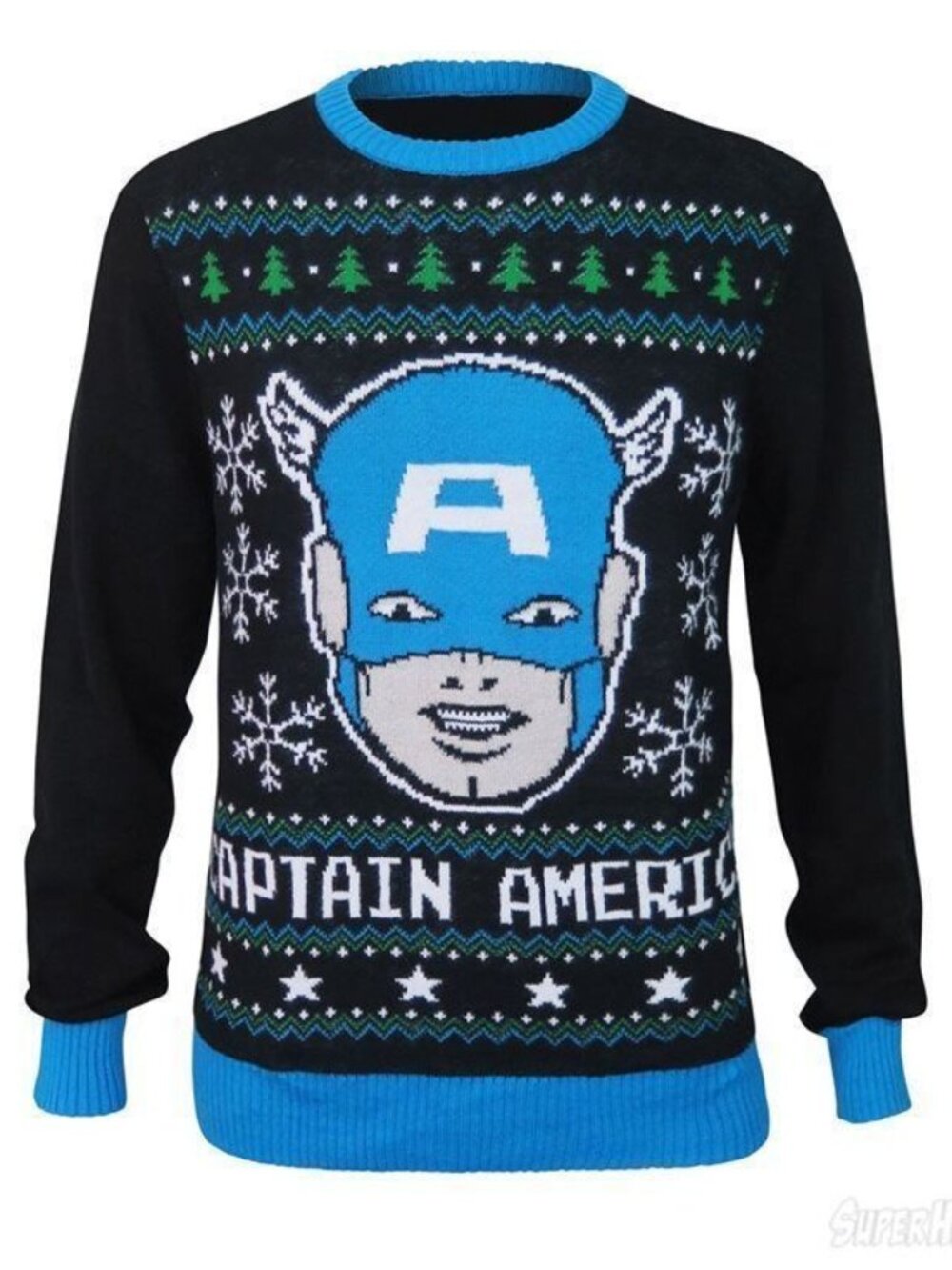 NWT Marvel Captain America Ugly Christmas Sweater Size Small